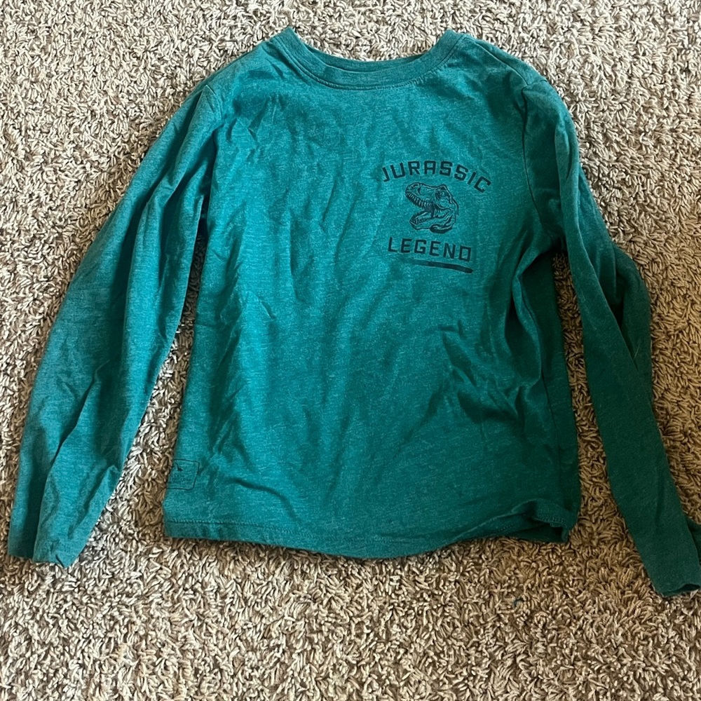 Kids Cat & Jack Jurassic Legend Long Sleeve Shirt - Teal